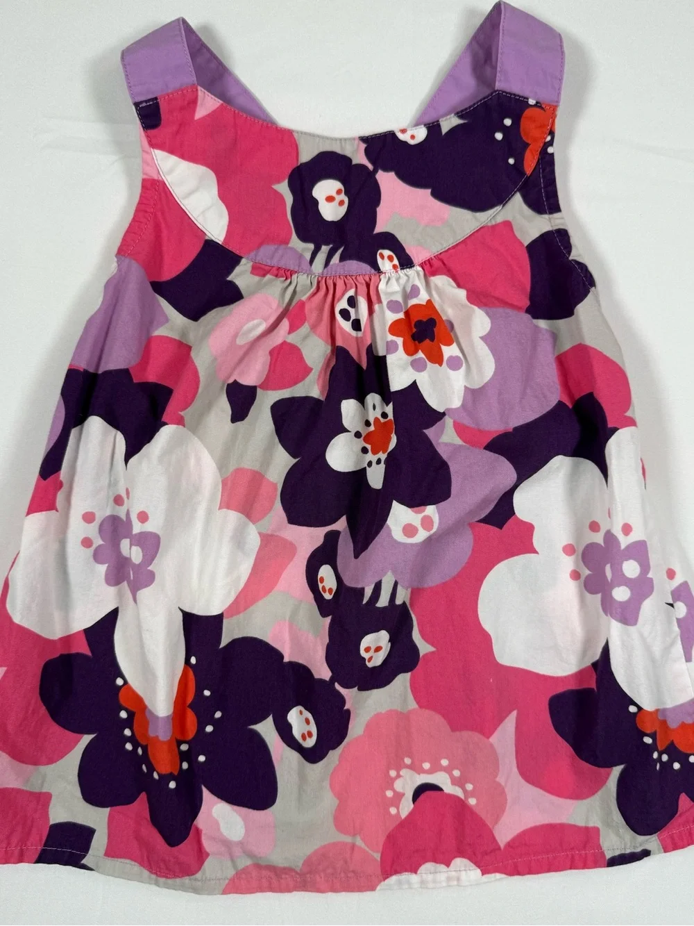 GYMBOREE Girls Floral Dress 5 Spring 1 2017 Sleeveless Cross Back Retro Cottage